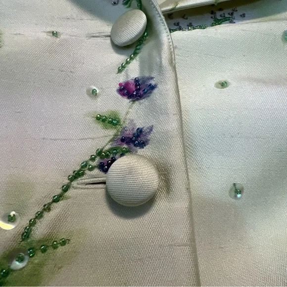 ❤️Rickie Freeman by T. J. Nites 2 Pc Silk and Wool Dress and Jacket.  Size 10. - Picture 16 of 16